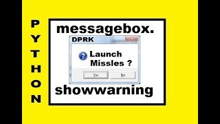 Python Three Gui Message Boxes
