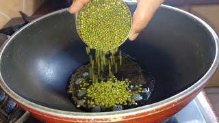 Moong dal popcorn fake or real || How to make moong dal popcorn || green dal recipe || moong popcorn