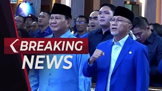BREAKING NEWS - Prabowo Subianto & Zulkifli Hasan Hadiri Rakor Kemenangan PAN di Pilkada 2024