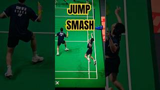 Badminton Men Double Jump Smash South Korea Vs China Super Slow Motion