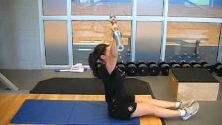 Barbell straight arm/leg sit up.AVI