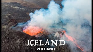 Drone Video of ICELAND VOLCANO Eruption 2021