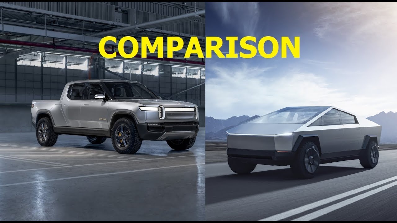 Tesla Cybertruck Vs Rivian R1T - Comparison - YouTube