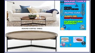 Stunning Round Coffee Table 🎨– #cnc #router3D #Cutting for #perfect#Results | #autocad  #aspirecnc