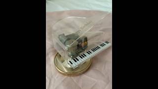 Beautiful Clear Piano Musical Box 2010s #musicalbox #piano #2010s #elegant #vintage #nostalgia