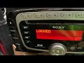 ford radio says locked scrap it