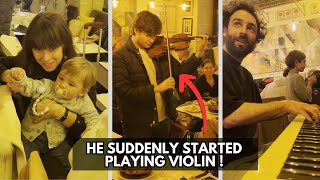I played the MOST FAMOUS CLASSICAL PIECE EVER in a restaurant but SUDDENLY… 😱🎻