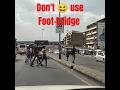 How accidents happen. 🚸 Pedestrian don't use 👣 footbridges