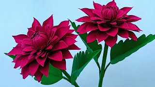 Easy Way to Make  Paper Flower Step by step  - How to make paper flower at home - paper craft