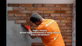 Cegła z historią. Montaż cegły rozbiórkowej- retrocegiełka.pl