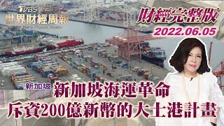 【完整版下集20220605】新加坡海運革命 斥資200億新幣的大士港計畫 TVBS文茜的世界財經周報 20220605