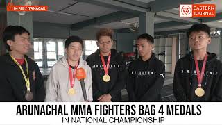 Arunachal MMA fighters bag 4 medals in National Championship