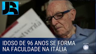 Idoso de 96 anos se forma em História e Filosofia na Itália