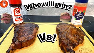 Seasoning Showdown: Lawry's vs. Morton's Salt | Taste Test Battle! #seasoningsalt #tastetest #steak