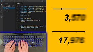 ASMR Programming - A Motion Blurred Number with Html CSS & JavaScript - No Talking