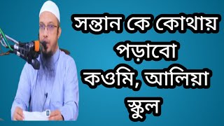 সন্তান কে কোথায় পড়াবো কওমি মাদ্রাসা আলিয়া মাদ্রাসা স্কুল। শায়েখ আহমদউল্লাহ