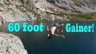 Amazing Alpine Lake Cliff Jumping!