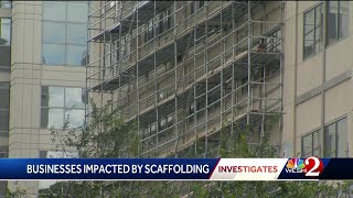 WESH 2 Investigates: Sagging scaffolding that shut down Downtown Orlando businesses