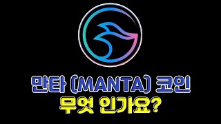 만타(MANTA) 코인 알아보겠습니다.