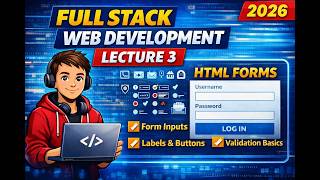 Learn HTML Forms Step by Step | Full Stack Web Development Lecture 3