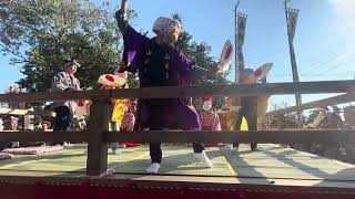 令和6（2024）年度　芝八幡神社大祭・手古舞奉納（浅羽山の手／山栄車）