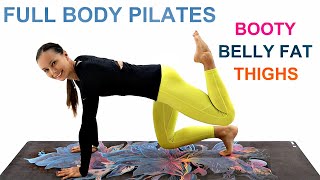 PILATES FOR FULL BODY  | BOOTY // THIGH // BELLY FAT