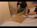 Insulated Subfloor panel installation Insulated Subfloor panel installation