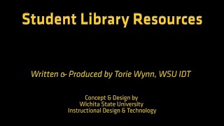 Library Resources for Students