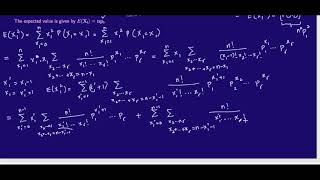 Multinomial Distribution: Variance