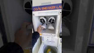 Sneaker Laundry 👟 #japan #laundry #coin #washing #ytshorts #life #today #myanmar