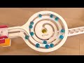 marble run asmr ∞ miniature cars u0026 bornelund twist u0026 haba slope u0026 small carpenter s slope.