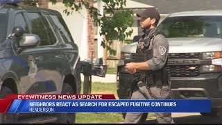 Commuity reacts as search for escaped fugitive continues