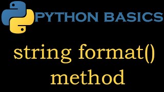 Python Basics 11 # String "format()" Method
