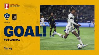 GOAL: Kévin Cabral gives LA Galaxy the lead over LAFC in U.S. Open Cup Round of 16