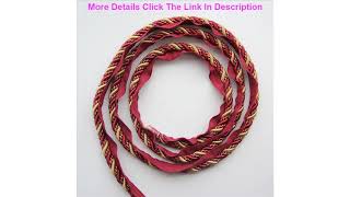 Review 12.5m 7mm Gold Thick Rope Piping Lip Cord Trim Pillow Cushion Trim Upholstery Edging Trim Se