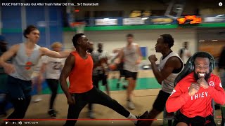 HE SWANGING!! T-Jass HUGE FIGHT Breaks Out After Trash Talker Did This... 5v5 Basketball!