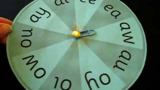 Grade 1 - Reading, Phonics, Spelling activity: Special sounds spin wheel game.