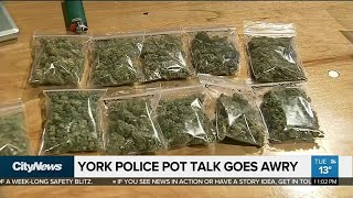 York police pot talk goes awry