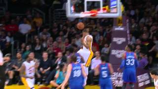 Jeremy Lin No Look To Wesley For The Slam 3-22-15