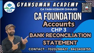 CA Foundation Accounts Chp 3 Bank Reconciliation Statement 17-12-2024