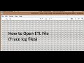 how to open and read ETL Trace log files (.etl) - Network Diagnostics Log