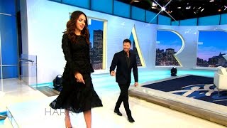 Adria Arjona Shows Harry How to Walk in High Heels