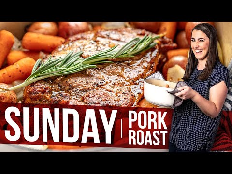 Recipe for spiced pork roast in beer gravy