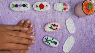 Pinza para el CABELLO con un toque UNICO! Tutorial de ganchillo DIY/ Hair Clips / Sarayu Crochet 1/2