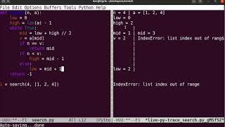 Live Coding in Python v4.2 (Emacs)