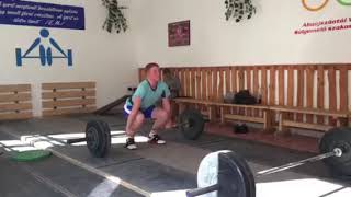 Stefanovics Marcell új egyéni csúcs lökésbe 75 kg