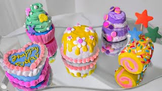 5 DIY Polymer Clay Cakes | Handmade Clay Cake Miniature Tutorial