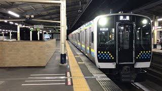 【日立SiCを採用】E131系0番台マリR01＋R02編成新習志野駅発車シーン