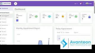 📅 Doctor Appointment System – Full Dashboard Overview