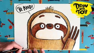 #DrawWithRob 25 Sloth